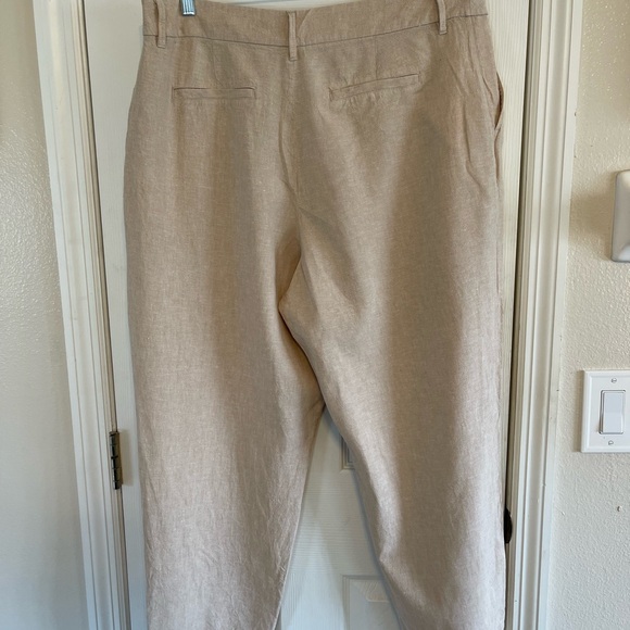 A New Day Pleat Front Linen Trousers - Picture 5 of 5